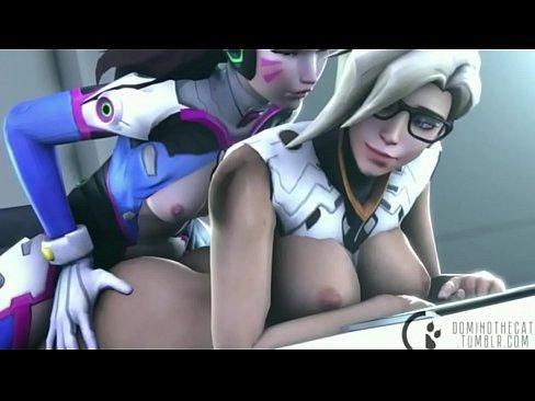 Overwatch dva threesome