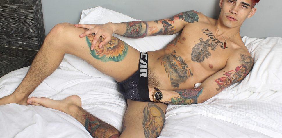 Tattooed cock